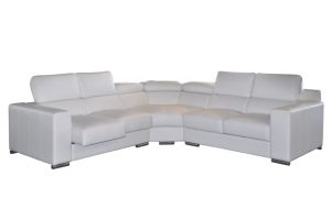 White reclining corner couch from gascoigne
