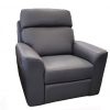 This is a gascoigne black reclining bravo chair with a white background
