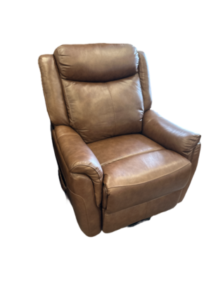 Brown norfolk single motor lift chair with leather finish