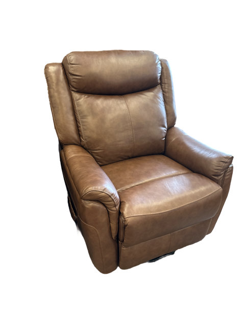 Brown norfolk single motor lift chair with leather finish